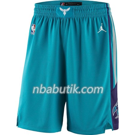 Charlotte Hornets Mænd Shorts Blå 2018-19 Jordan Brand Swingman Charlotte Hornets Mænd Shorts Blå 2018-19 Jordan Brand Swingman